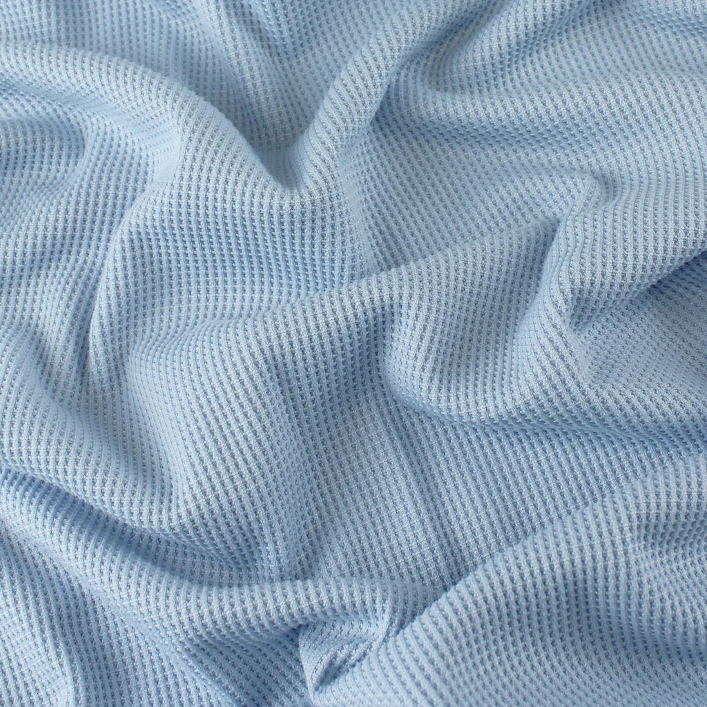 Light Blue Solid | Mini Waffle Knit