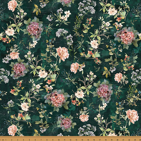 Nesting Hour in Hunter | Hoffman Fabrics | Nesting Hour