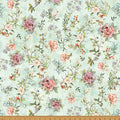 Nesting Hour in Mint | Hoffman Fabrics | Nesting Hour