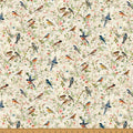 Nesting Hour Birds in Cream | Hoffman Fabrics | Nesting Hour