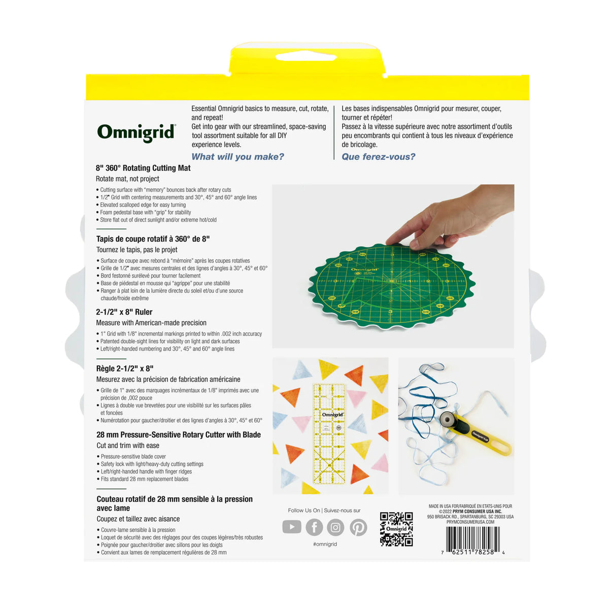 8" 360 Rotating Mat Set