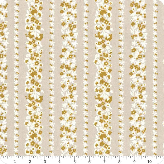 Denim Florals Topiary Stripe C | Riley Blake