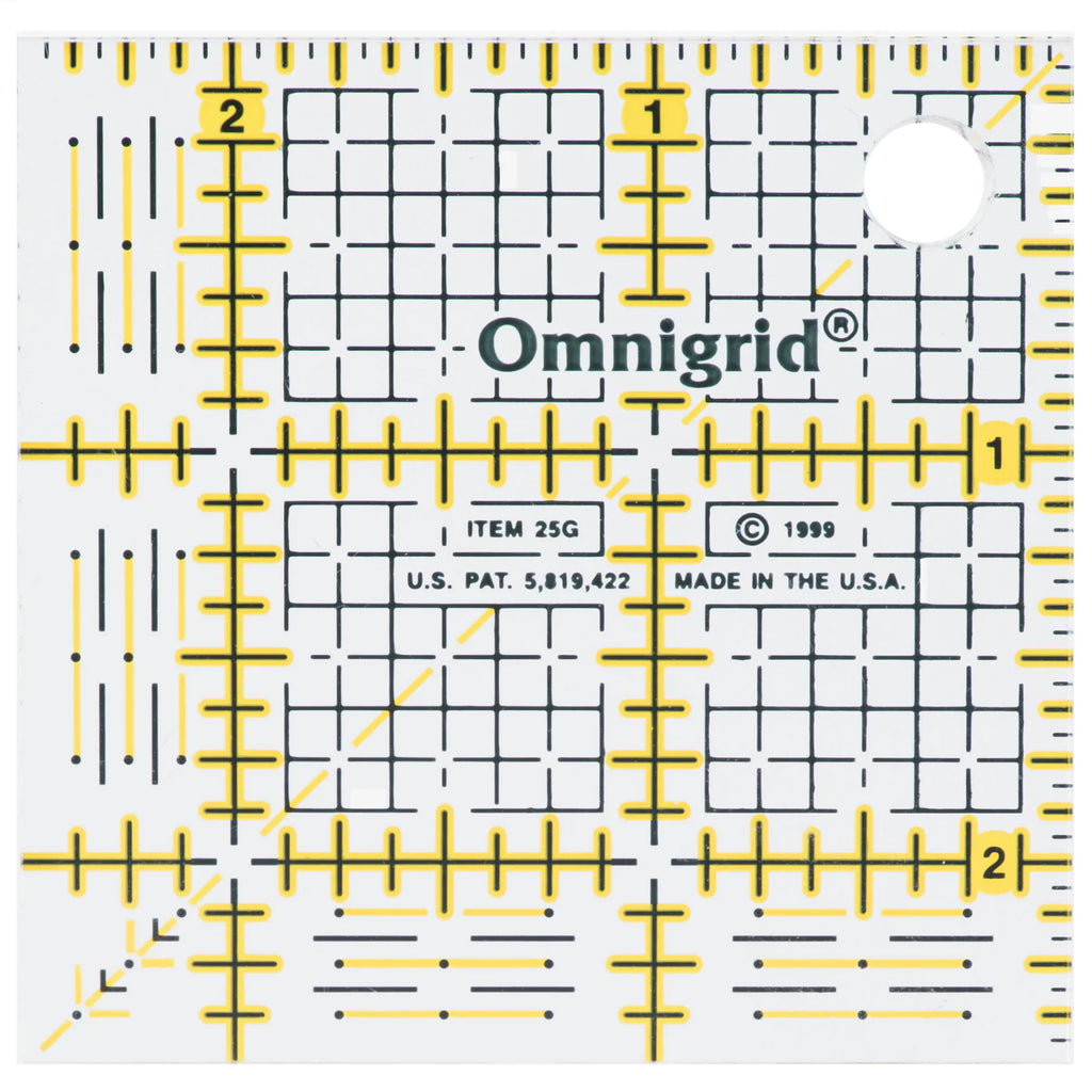 Square Grid Ruler, Omnigrid, 2-1/2" x 2-1/2"