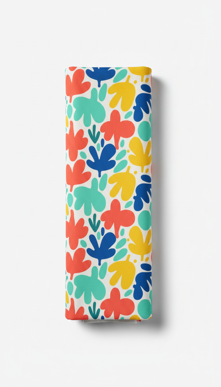Minty Fresh Patterned Fabric Roll
