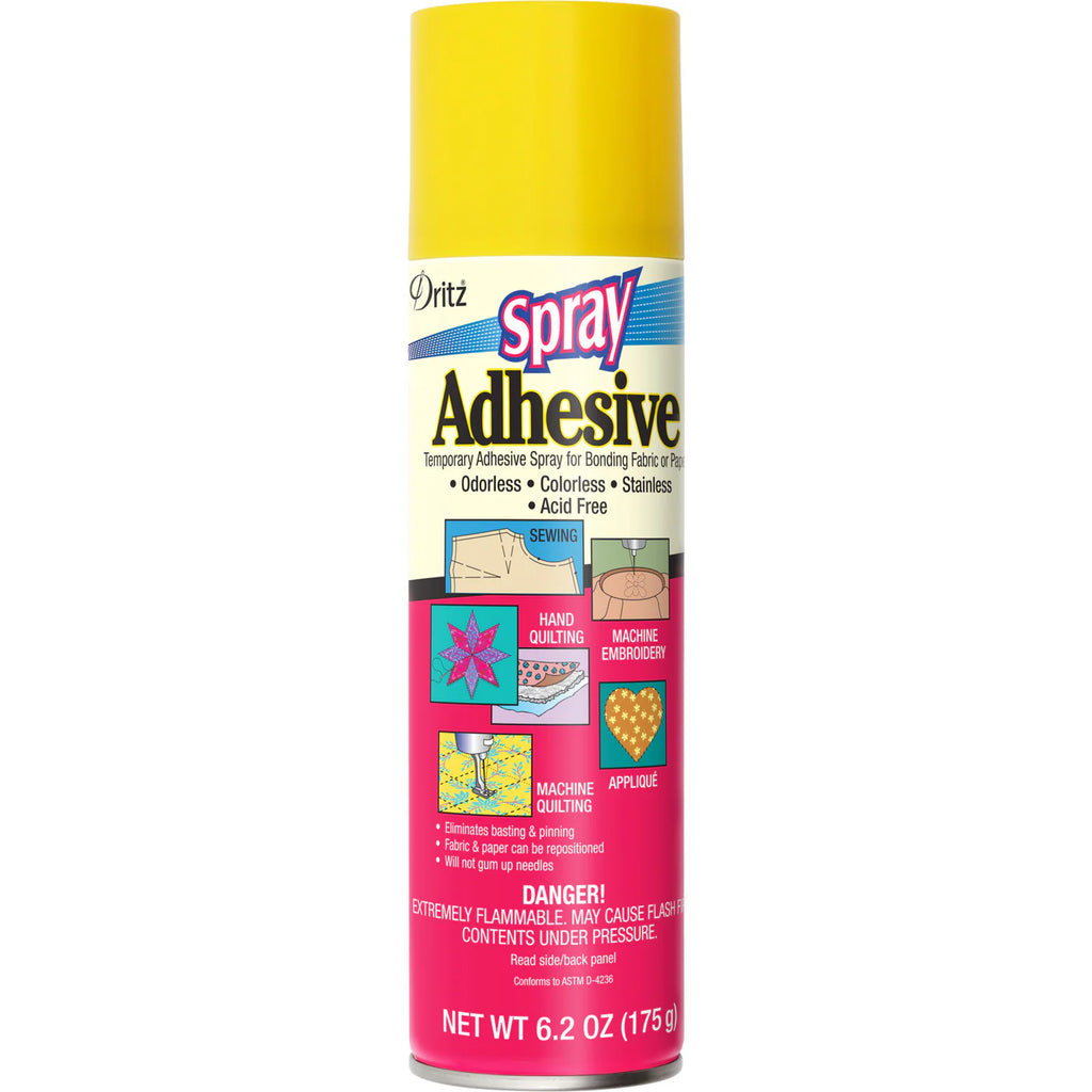 Temporary Spray Adhesive for Bonding Fabric or Paper, Clear, 6.2 oz.
