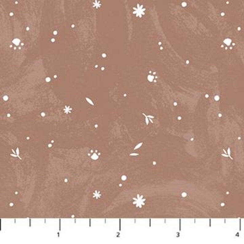 Paws & Play Brown | FIGO Quilting Cotton