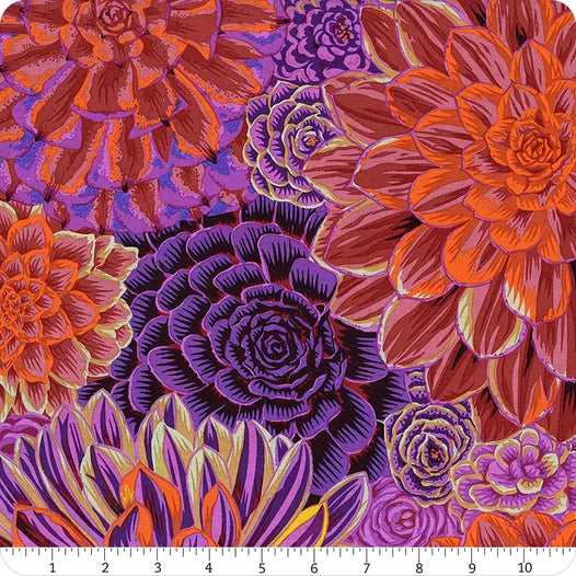 House Leeks - Purple | by Kaffe Fassett | August 2022 Collective