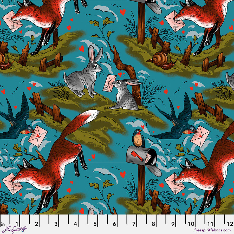 Mail Toile - Multi | by Rachel Hauer | Love Letters Collection