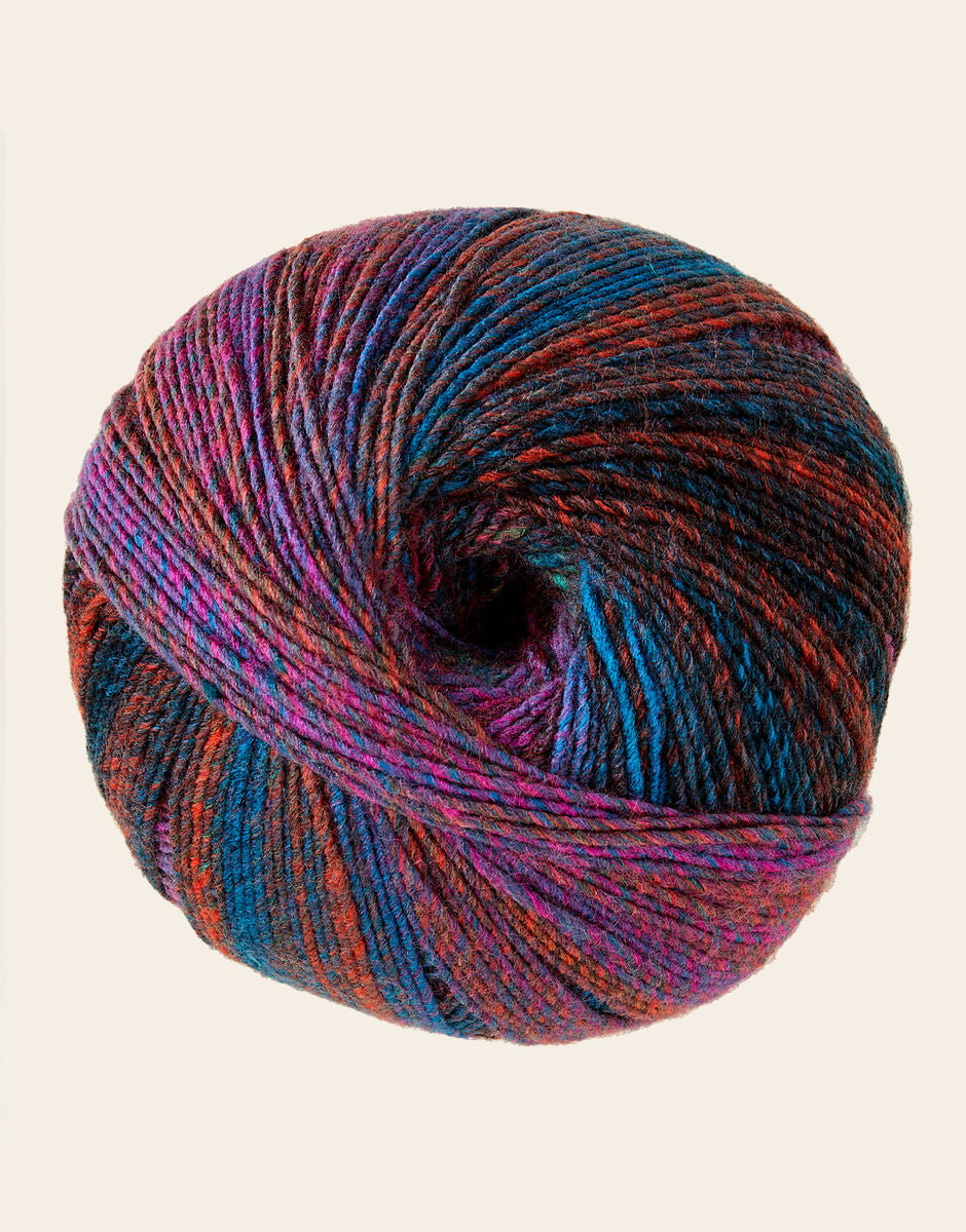 SIRDAR JEWELSPUN ARAN, 200G SELF STRIPING YARN