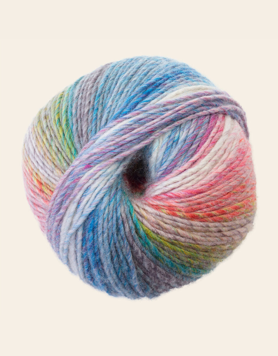 SIRDAR JEWELSPUN WITH WOOL CHUNKY, 200G SELF STRIPING YARN