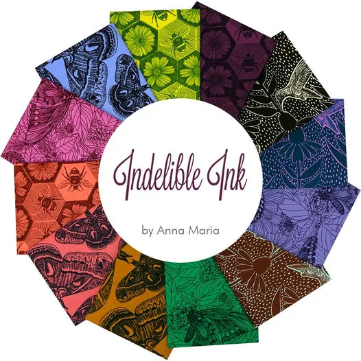 Indelible Ink Fat Quarter Bundle 40 pcs | Anna Maria | Northcott