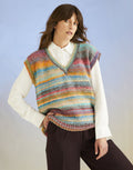 OCEAN TREASURE TANK IN SIRDAR JEWELSPUN WITH WOOL CHUNKY Ocean Treasures Collection | 10700 patter