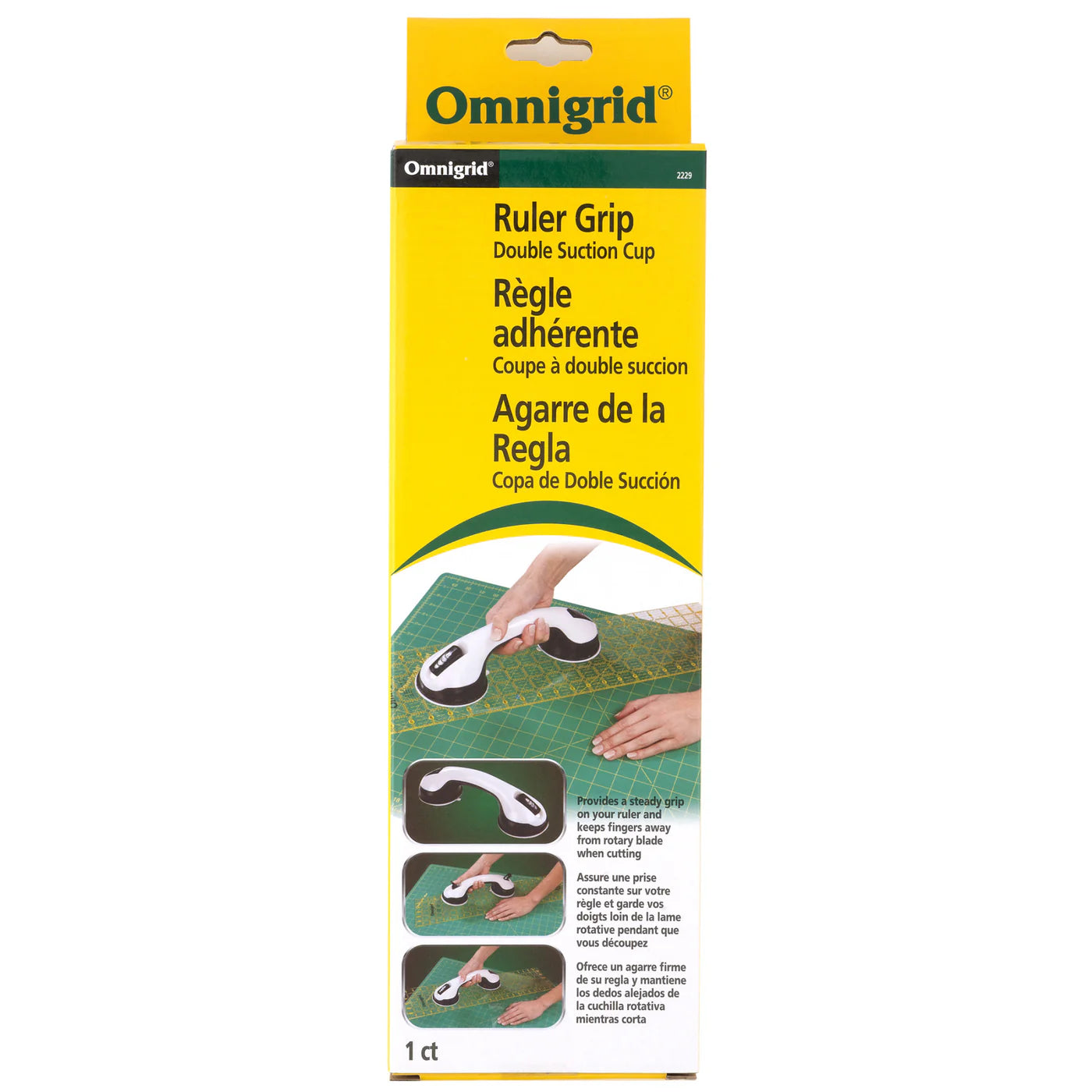 Ruler Grip Double Suction Cup