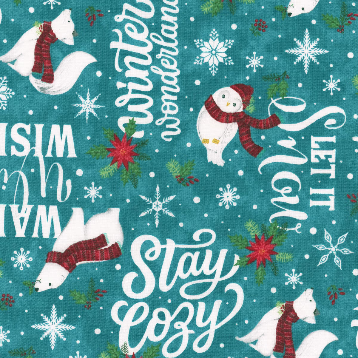 Woodland Wishes Teal Multi | Michael Zendell