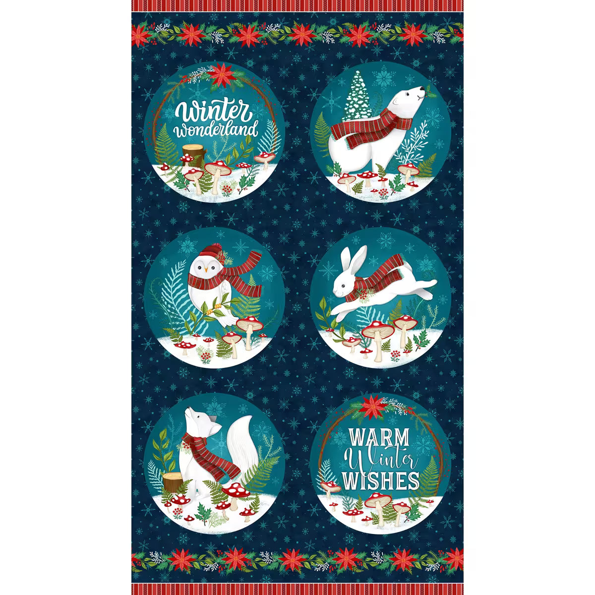 Woodland Wishes Navy Multi Pannel | Michael Zendell| Price per Panel