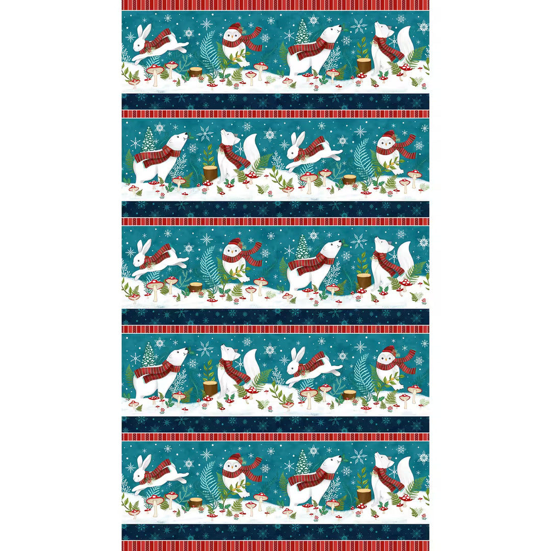 Woodland Wishes Teal Multi Pannel | Michael Zendell
