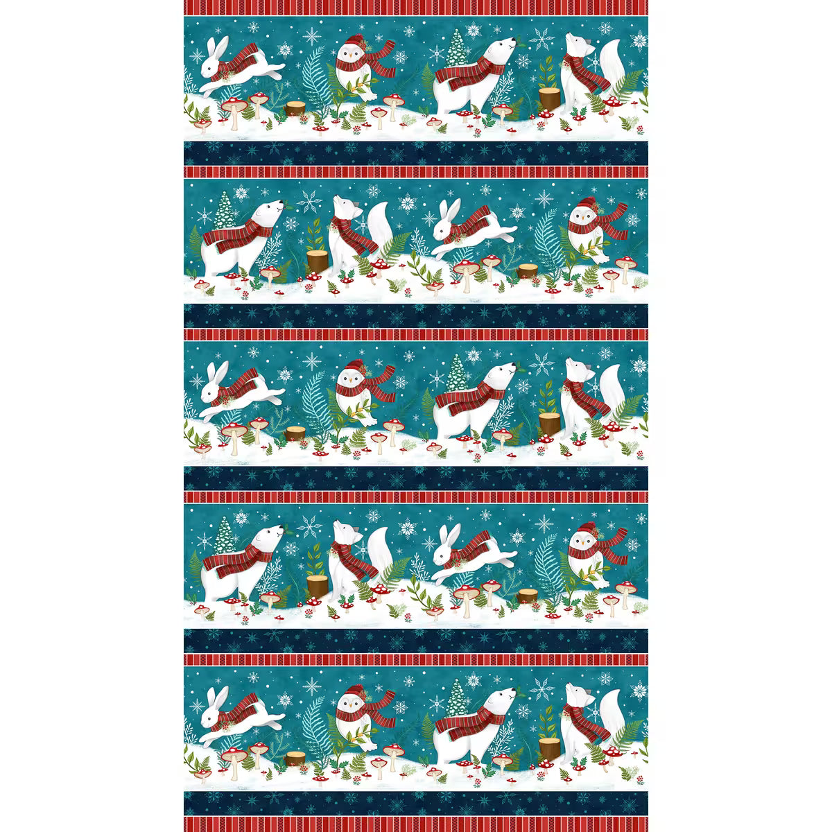 Woodland Wishes Teal Multi Pannel | Michael Zendell