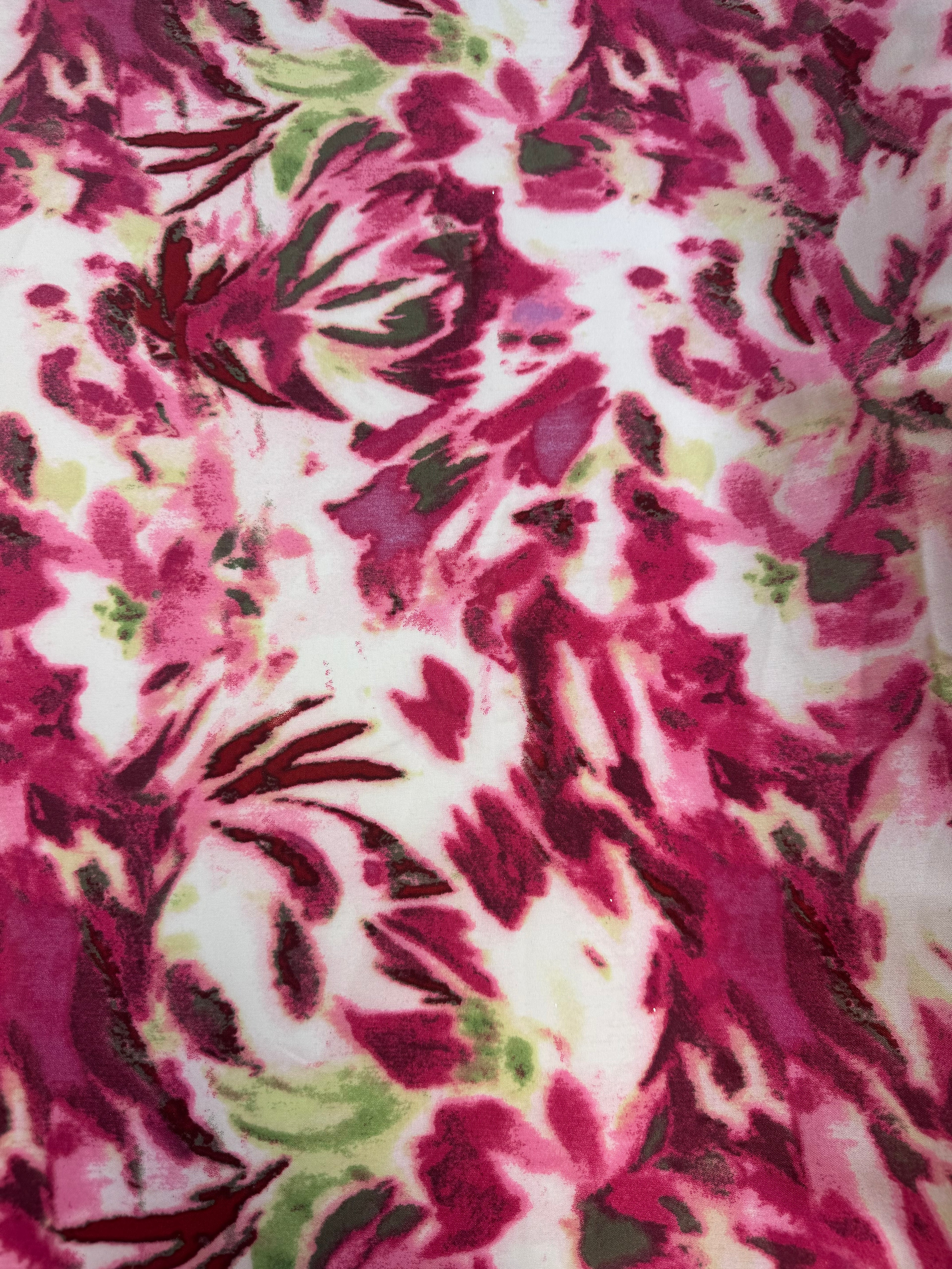 Cream with Pink Flowers | Polyblend