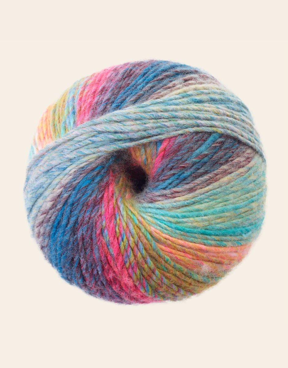 SIRDAR JEWELSPUN WITH WOOL CHUNKY, 200G SELF STRIPING YARN