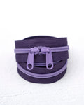 Lavender Twilight - Handbag Zipper - Renaissance Ribbons