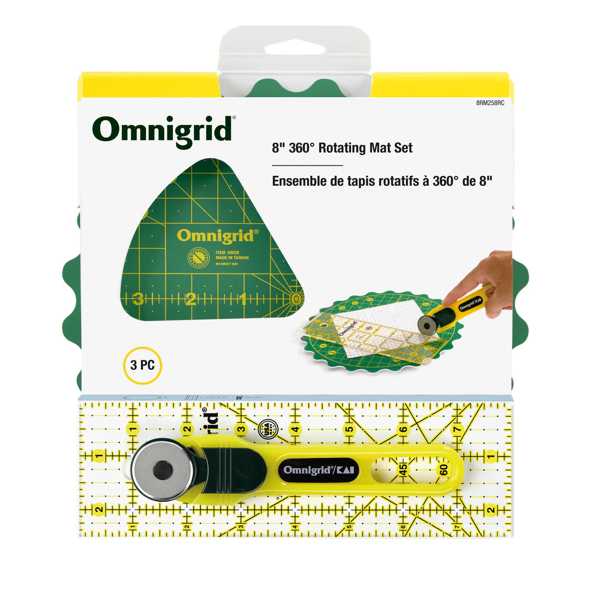 8" 360 Rotating Mat Set
