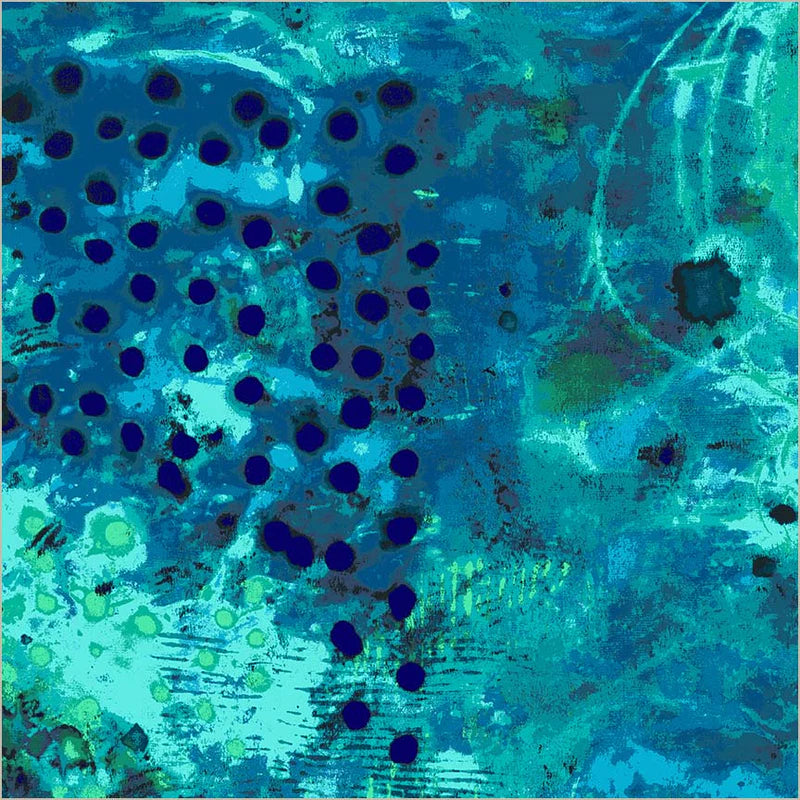 108" Spotted Graffiti Blue Hour | Marcia Derse