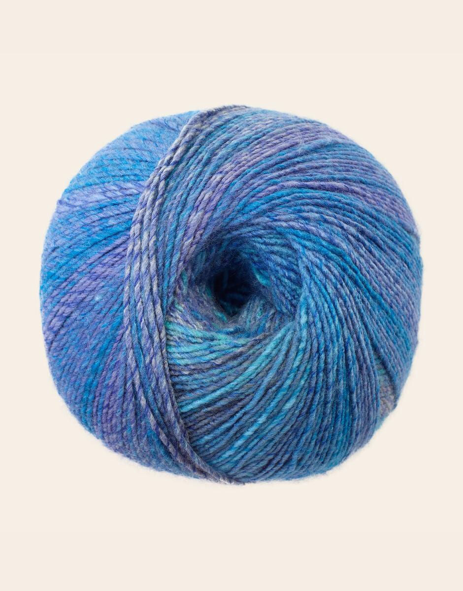 SIRDAR JEWELSPUN ARAN, 200G SELF STRIPING YARN