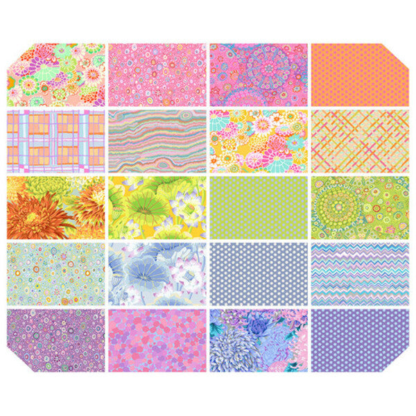 Charm Pack in Sorbet 20 pcs | by Kaffe Fassett | Classics Plus