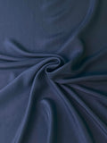 Navy Blue Crepe | Silk | Made in Italy