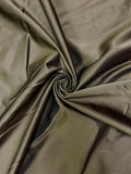 Olive Green Satin | Viscose | Made in Italy