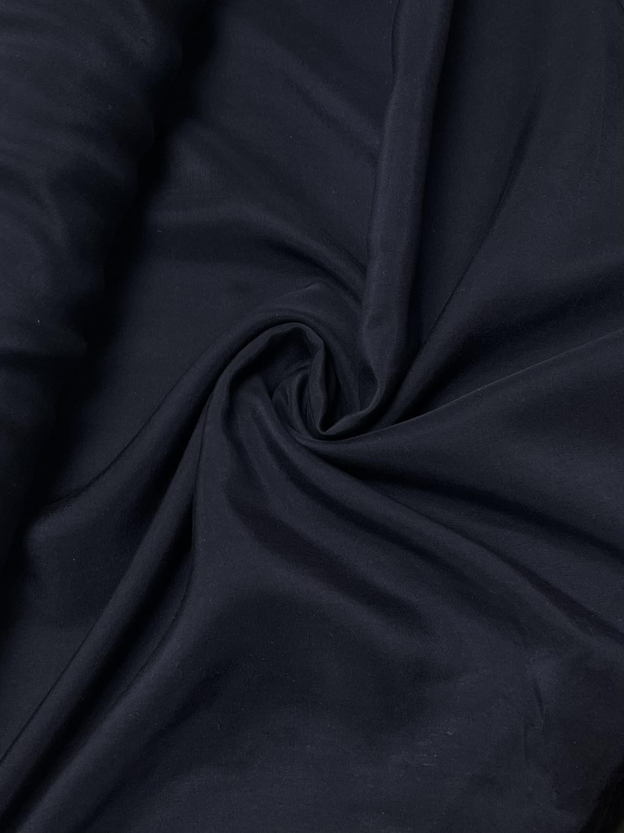 Navy Blue Chiffon | Silk | Made in Italy