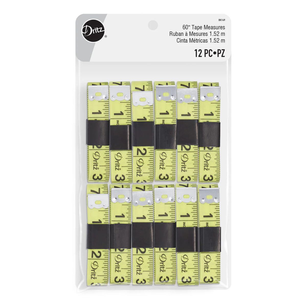 60" Tape Measures, 12 pc